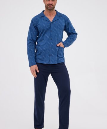 Alternative view of Piżama męska Cornette 114/78 rozpianana multicolor