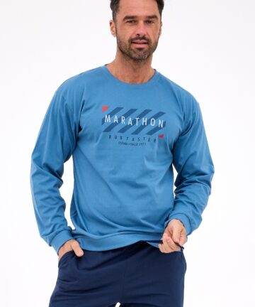 Alternative view of Piżama męska Cornette 322/301 Marathon niebieski