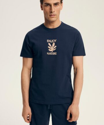 Piżama męska Henderson Core 43462 Legend navy bawełna krótka