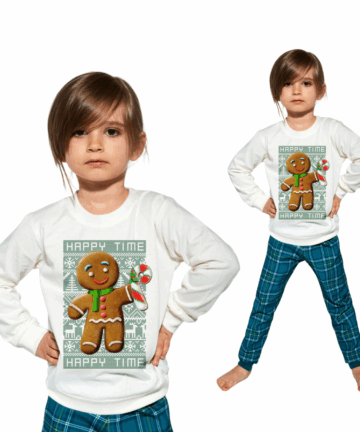 Piżama dziewczęca Cornette KY-592/171 Cookie 3 ecri