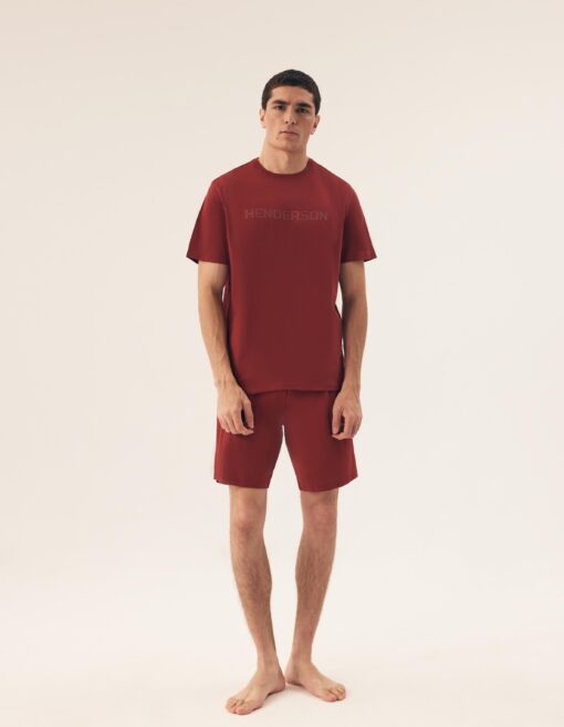 Piżama męska Henderson Premium 42626 Daft red - obrazek 2
