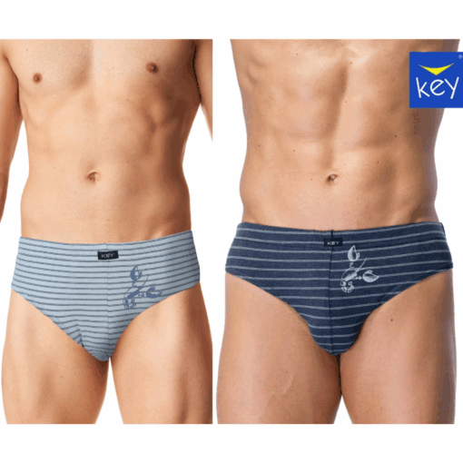 2-PACK Slipy męskie KEY bawełniane MPP-362 B24 mix kolorów