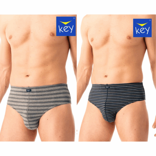 2-PACK Slipy męskie KEY bawełniane MPP-311 B25 mix kolorów