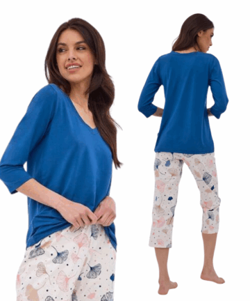 Piżama damska CORNETTE PD-841/391 GINA jeans