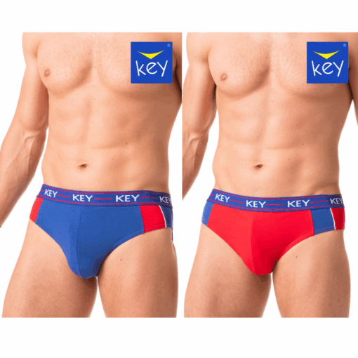 2-PACK Slipy męskie KEY bawełniane MPP-238 B24 mix kolorów
