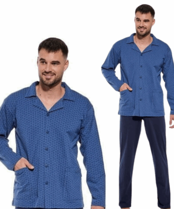 Piżama męska CORNETTE PM-114/66 niebieski WYPRZEDAŻ