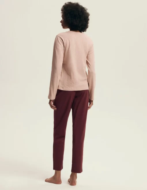 Piżama damska Henderson Ladies 43733 Dorla orchid długa bawełna - obrazek 2