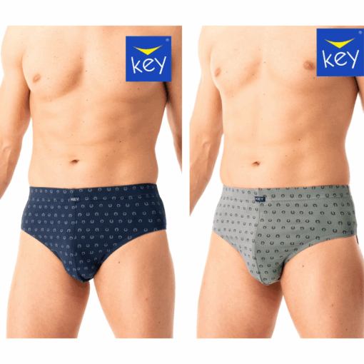 2-PACK Slipy męskie KEY bawełniane MPP-612 B25 mix kolorów