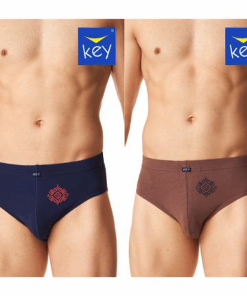 2-PACK Slipy męskie KEY bawełniane MPP-613 B24 mix kolorów