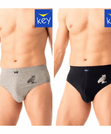 2-PACK Slipy męskie KEY bawełniane MPP-703 B25 mix kolorów