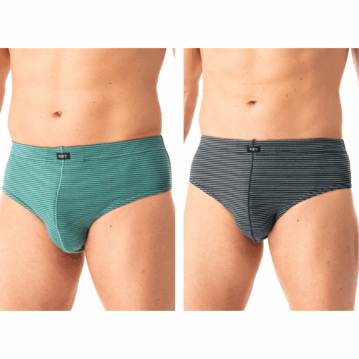 2-PACK Slipy męskie KEY bawełniane MPP-327 B25 mix kolorów