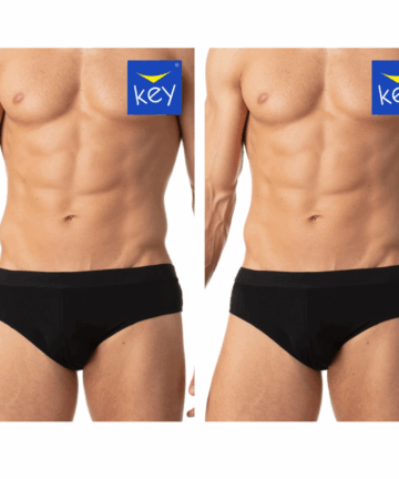 2-PACK Slipy męskie KEY bambusowe MPP-005 czarne