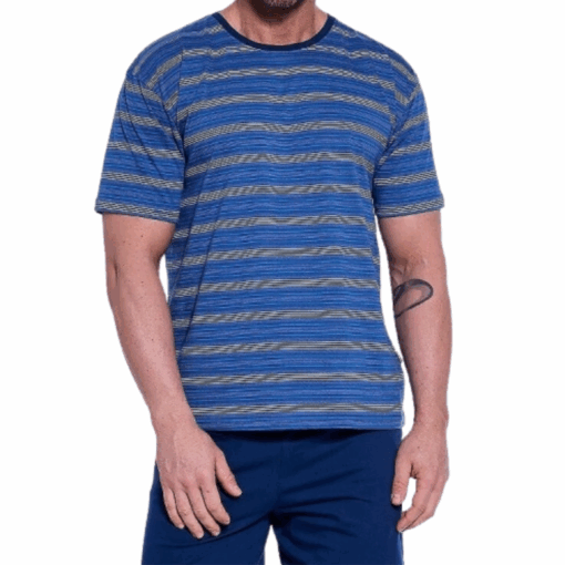 Piżama męska Cornette 338/49 jeans - obrazek 4