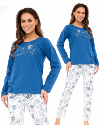 Piżama damska Cornette 655/442 Day&Night jeans