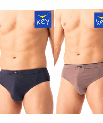 2-PACK Slipy męskie KEY bawełniane MPP-358 B25 mix kolorów