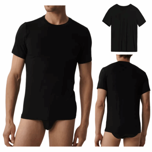 T-shirt męski Atlantic BMV-050-CZARNY bambus - obrazek 5