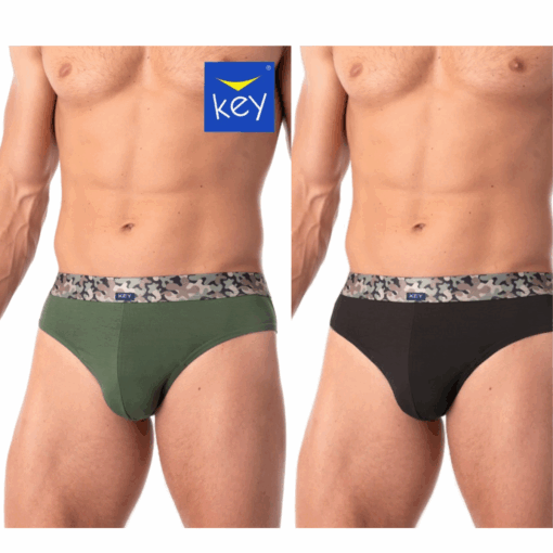 2-PACK Slipy męskie KEY bawełniane MPP-240 A25 mix kolorów