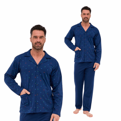 Piżama męska Cornette 114/79 rozpianana multicolor