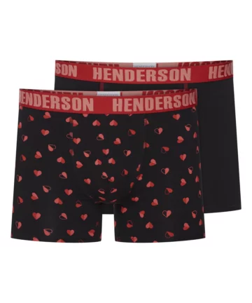 2-pak Bokserki Henderson 42595 Spot czarne bawełna