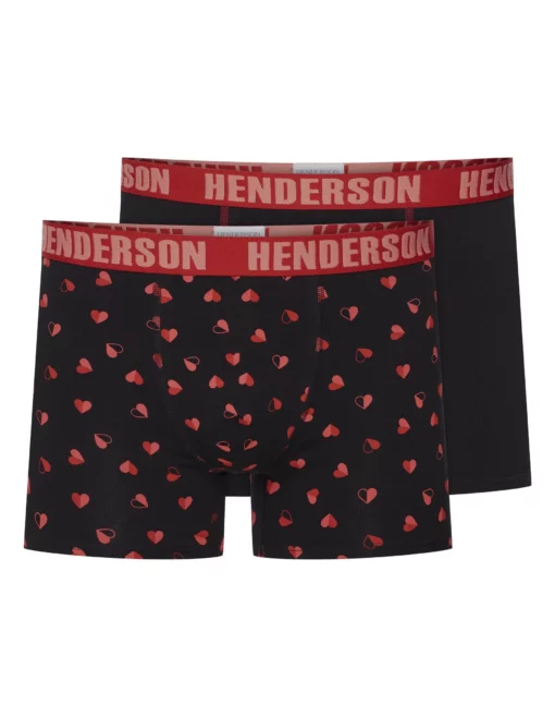 2-pak Bokserki Henderson 42595 Spot czarne bawełna