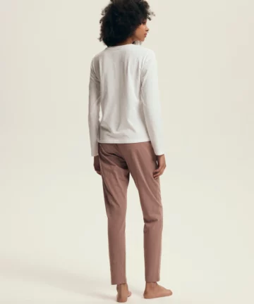 Alternative view of Piżama damska Henderson Ladies 43701 Delanie dusty rose długa bawełna