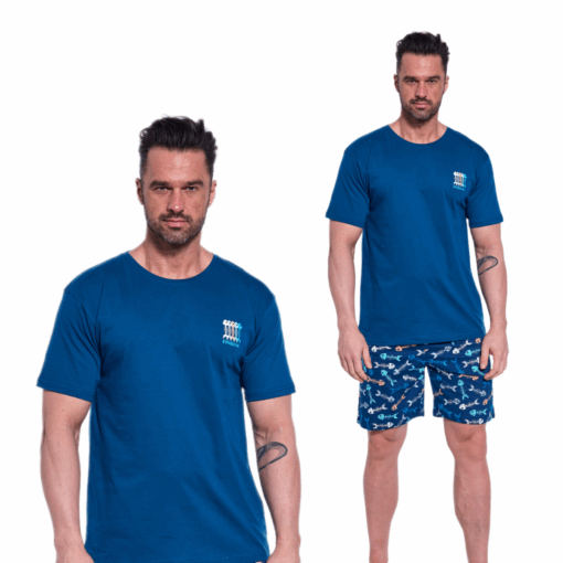Piżama męska Cornette 326/170 Fishing 2 granatowy