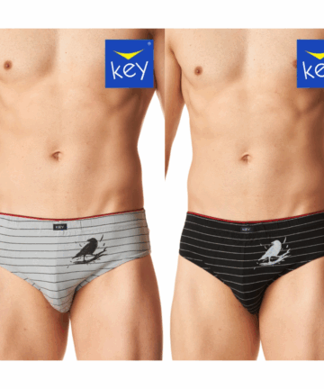 2-PACK Slipy męskie KEY bawełniane MPP-400 B24 mix kolorów