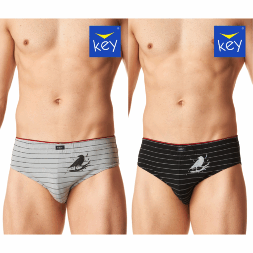 2-PACK Slipy męskie KEY bawełniane MPP-400 B24 mix kolorów