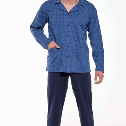 Piżama męska CORNETTE PM-114/66 niebieski WYPRZEDAŻ - obrazek 3