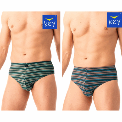 2-PACK Slipy męskie KEY bawełniane MPP-315 B25 mix kolorów