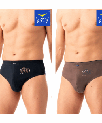 2-PACK Slipy męskie KEY bawełniane MPP-706 B25 mix kolorów