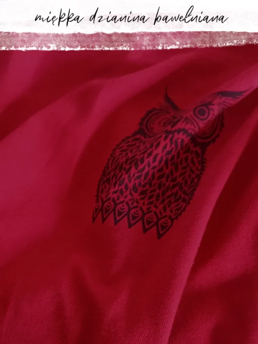 Piżama męska KEY bawełniana długa MNS-471 B25 czerwony - czarny - obrazek 7