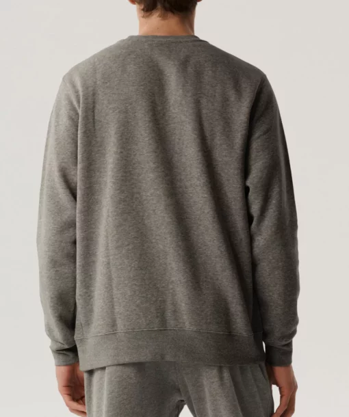 Bluza męska Atlantic HMT-002-SZARY MELANŻ CIEMNY - obrazek 2