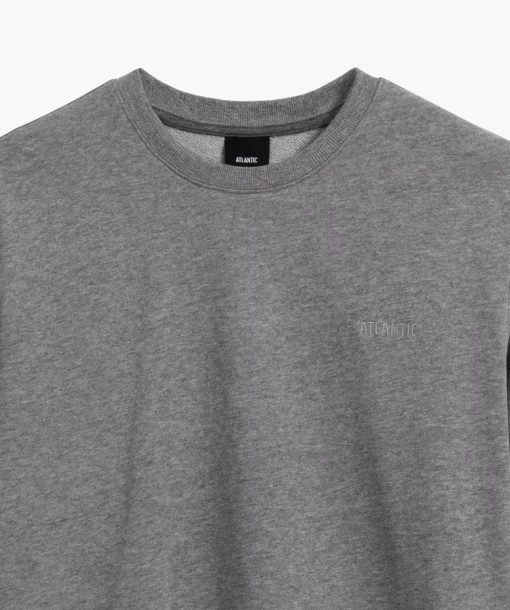 Bluza męska Atlantic HMT-002-SZARY MELANŻ CIEMNY - obrazek 4
