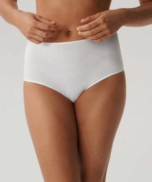 3-PACK Figi damskie Atlantic Maxi Basic 3BLP-585-BIAŁY bawełniane - obrazek 4
