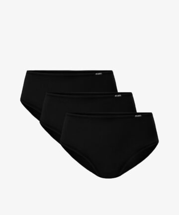 3-PACK Figi damskie Atlantic Classic bawełniane 3BLP-603 czarne
