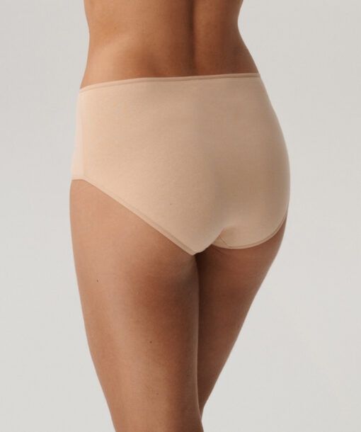 3-PACK Figi damskie Atlantic Maxi Basic 3BLP-585-BEŻOWY bawełniane - obrazek 2