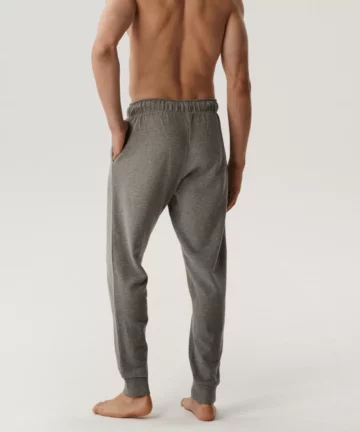 Alternative view of Spodnie dresowe Atlantic HMB-001-SZARY MELANŻ CIEMNY