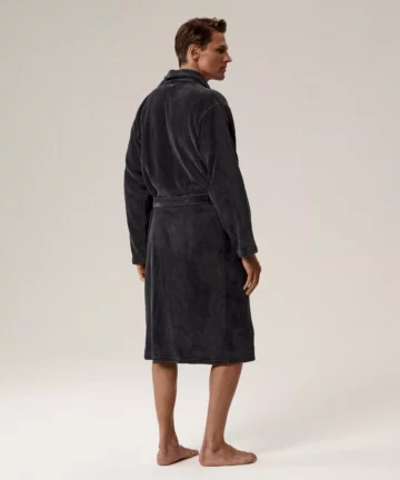 Alternative view of Szlafrok męski Atlantic SZM-002-SZARY poliester