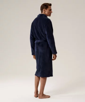 Alternative view of Szlafrok męski Atlantic SZM-002-GRANATOWY poliester