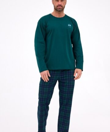 Alternative view of Piżama męska Cornette 124/307 Denali 3 zielona długa bawełna