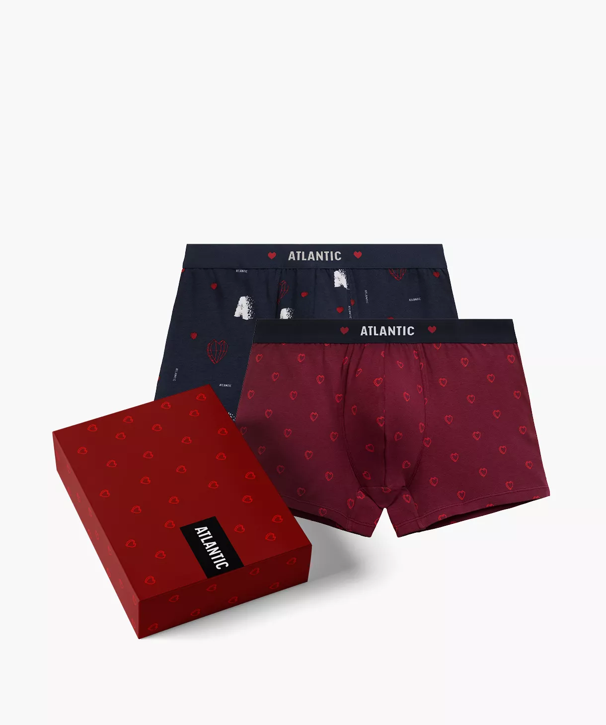 2-PACK Bokserki męskie 2GMH-029-GRA/CZE