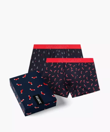 2-PACK Bokserki męskie 2GMH-027-GRANATOWY