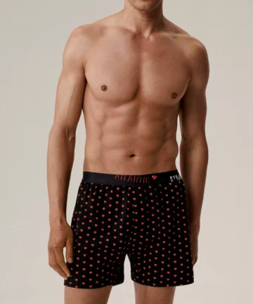 Alternative view of 2-PACK Bokserki męskie luźne 2GMB-011-CZARNY