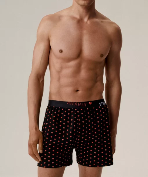 2-PACK Bokserki męskie luźne 2GMB-011-CZARNY - obrazek 2