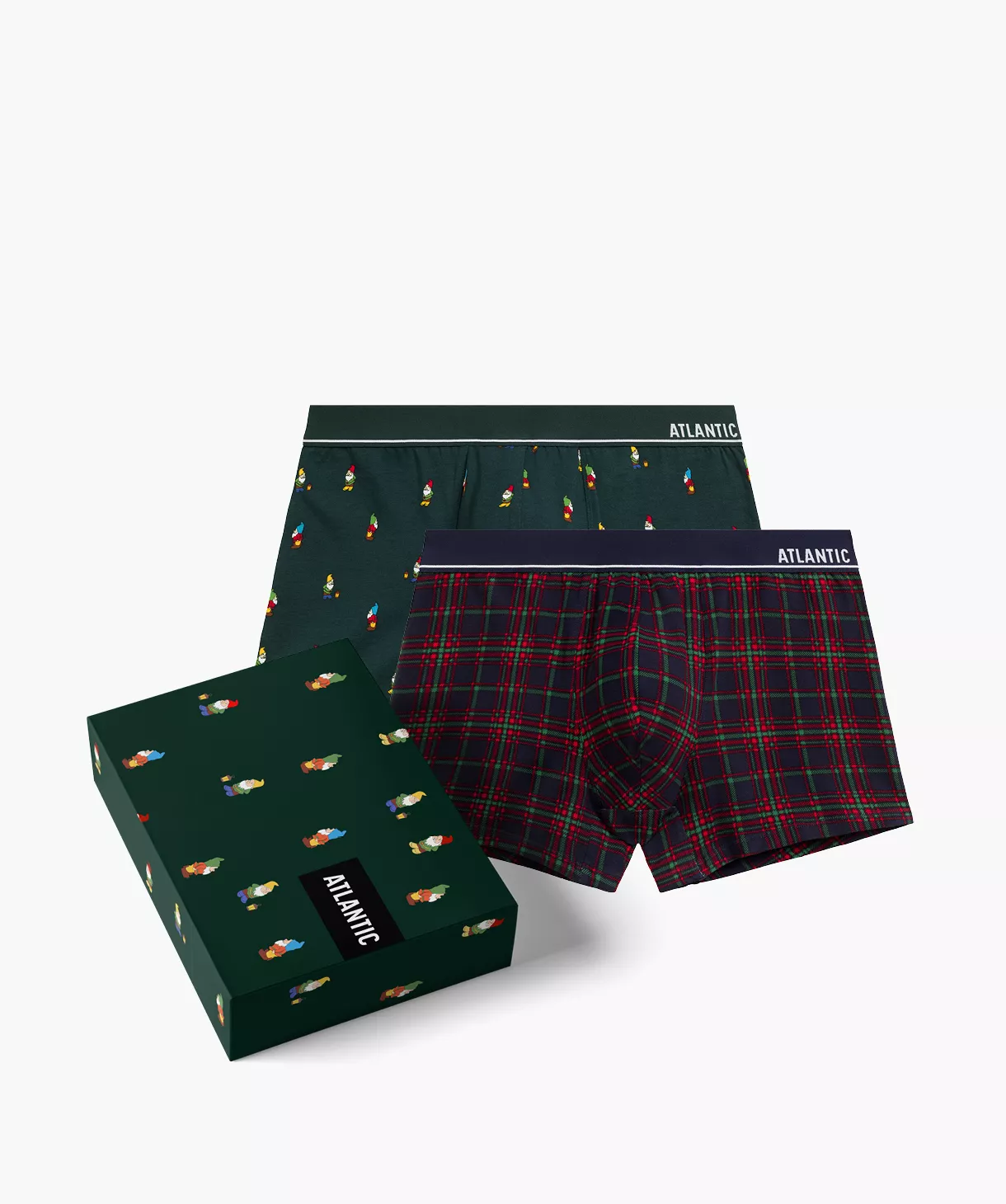 2-PACK Bokserki męskie 2GMH-031-ZIEC/GRA