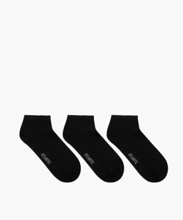 3-pack Skarpetki męskie stopki 3BMC-103-CZARNY