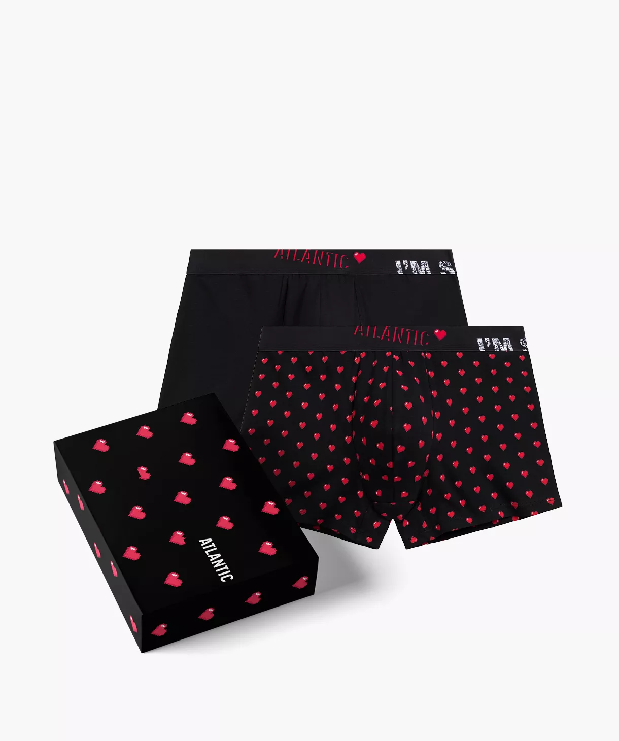 2-PACK Bokserki męskie 2GMH-028-CZARNY