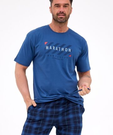 Alternative view of Piżama męska Cornette 462/302 Marathon 2 jeans krótka bawełna