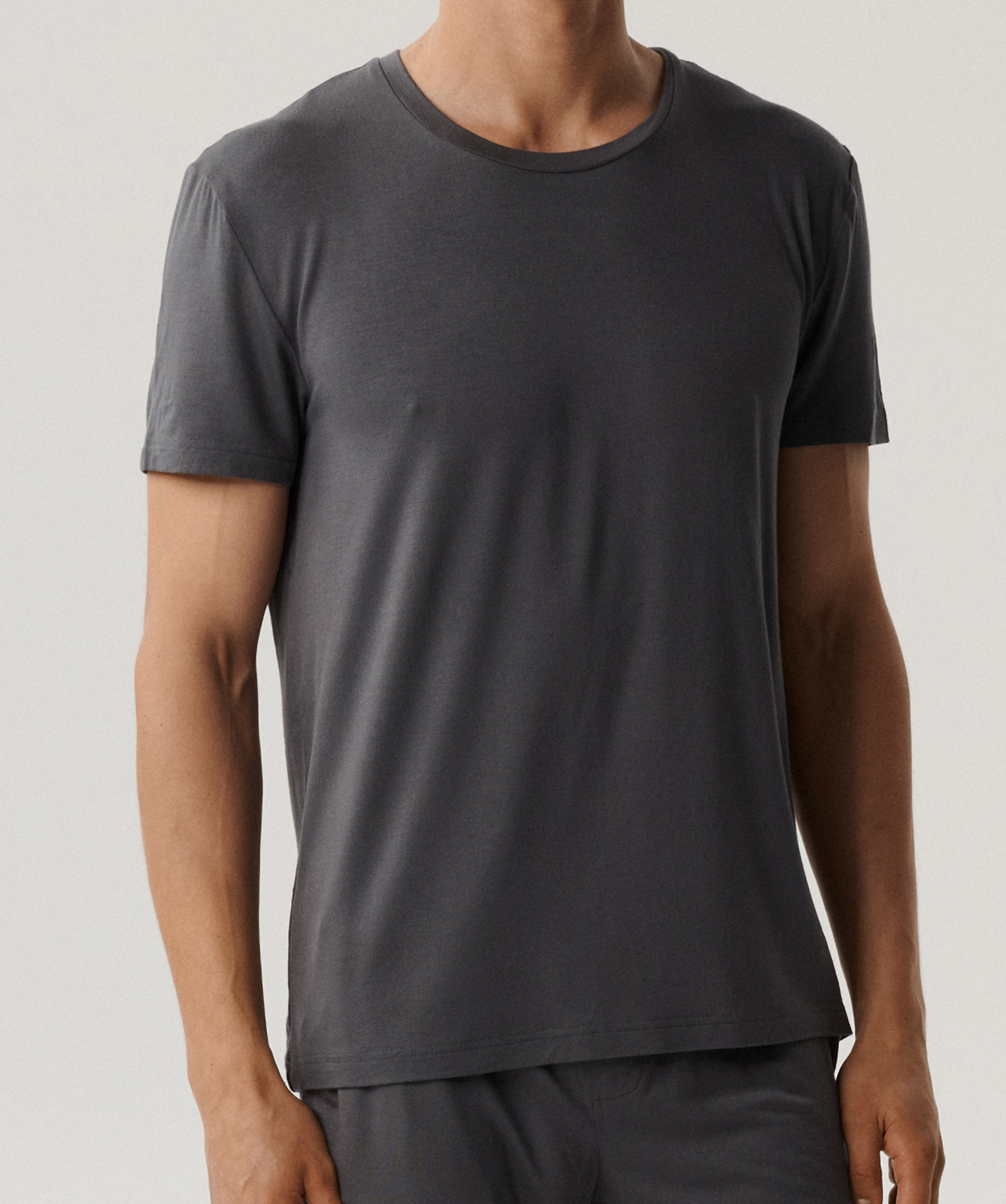 Piżama męska Atlantic BNMP-005-SZARY MELANŻ CIEMNY WYPRZEDAŻ - obrazek 2